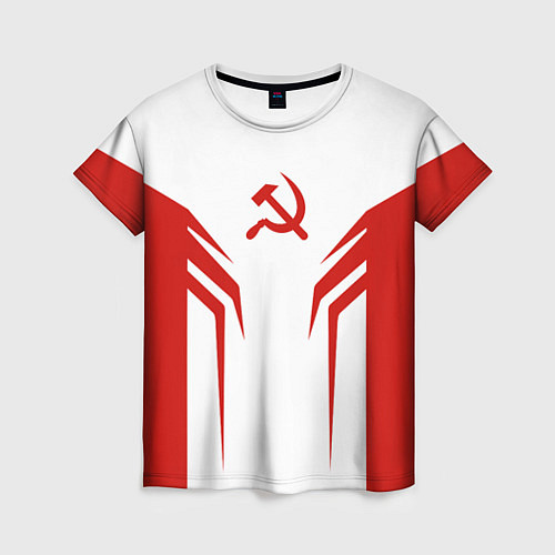 Женская футболка СССР воин / 3D-принт – фото 1
