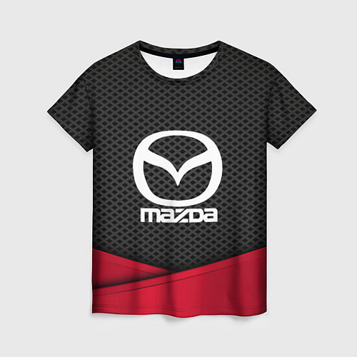 Женская футболка Mazda: Grey Carbon / 3D-принт – фото 1