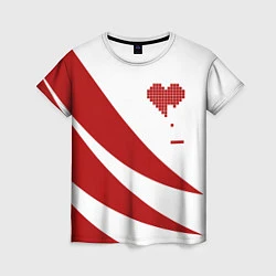 Женская футболка Игра в сердца