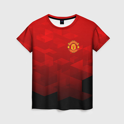 Женская футболка FC Man UTD: Red Poly / 3D-принт – фото 1