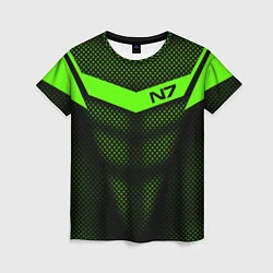 Женская футболка N7: Green Armor