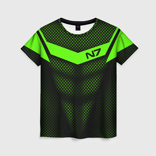Женская футболка N7: Green Armor / 3D-принт – фото 1