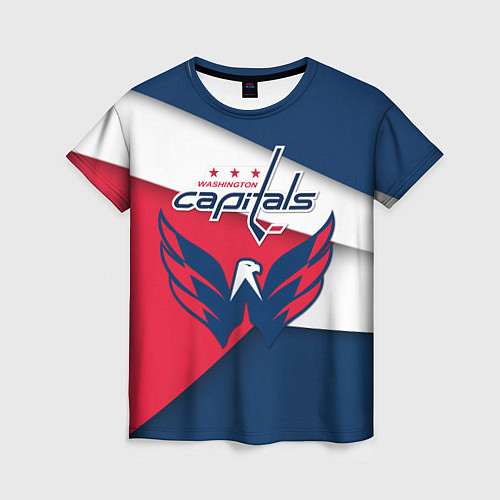 Женская футболка Washington Capitals / 3D-принт – фото 1