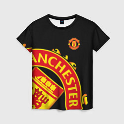 Футболка женская FC Man United: Black Exclusive, цвет: 3D-принт