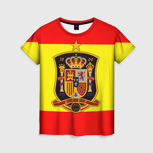 Женская футболка Сборная Испании / 3D-принт – фото 1