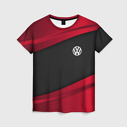 Футболка женская Volkswagen: Red Sport, цвет: 3D-принт