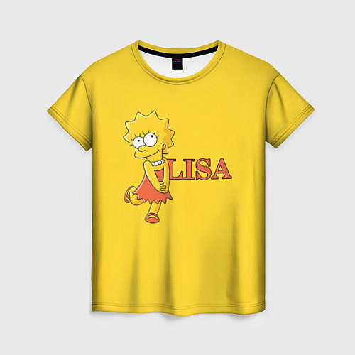 Женская футболка Lisa Simpson / 3D-принт – фото 1