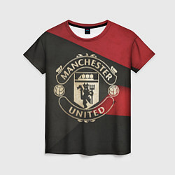 Футболка женская FC Man United: Old Style, цвет: 3D-принт