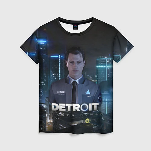 Женская футболка Detroit: Connor / 3D-принт – фото 1