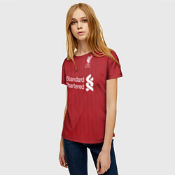 Футболка женская FC Liverpool Home 18-19, цвет: 3D-принт — фото 2