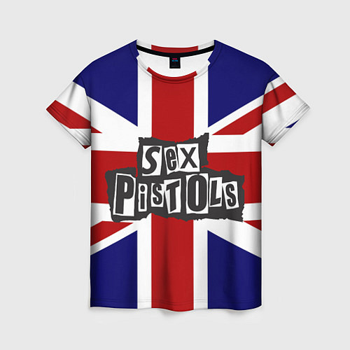 Женская футболка Sex Pistols UK / 3D-принт – фото 1