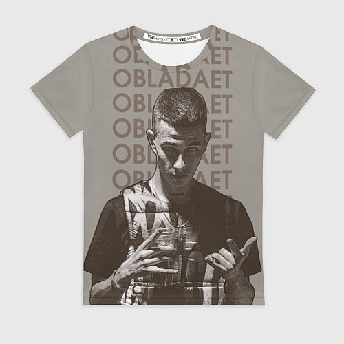 Женская футболка OBLADAET / 3D-принт – фото 1