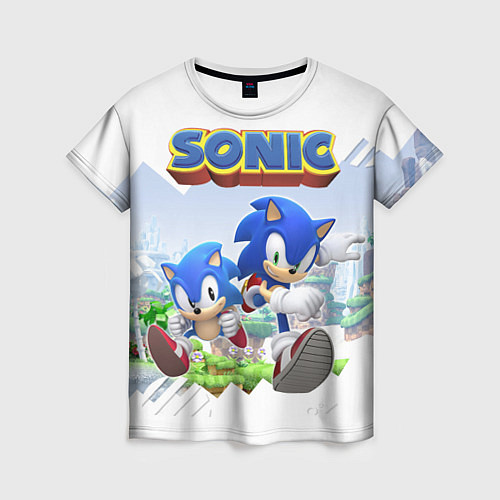 Женская футболка Sonic Stories / 3D-принт – фото 1