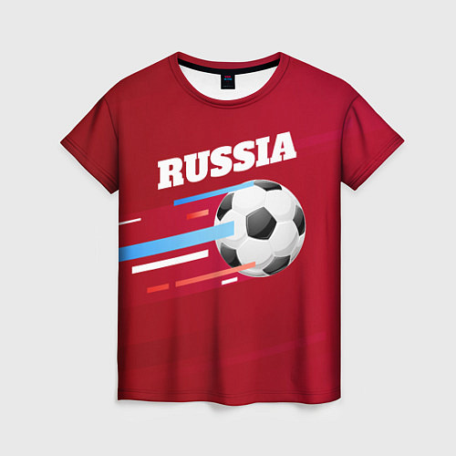 Женская футболка Russia Football / 3D-принт – фото 1