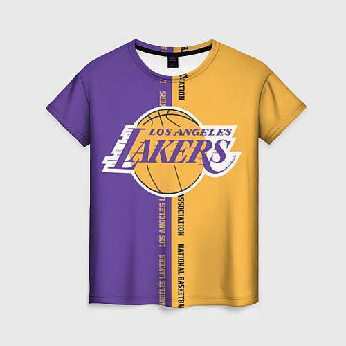 Женская футболка NBA: LA Lakers / 3D-принт – фото 1