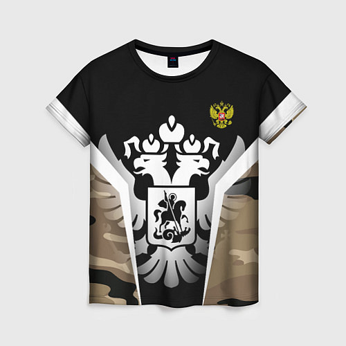 Женская футболка Russia: Empire Camo / 3D-принт – фото 1