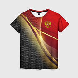 Женская футболка RUSSIA SPORT: Gold Collection