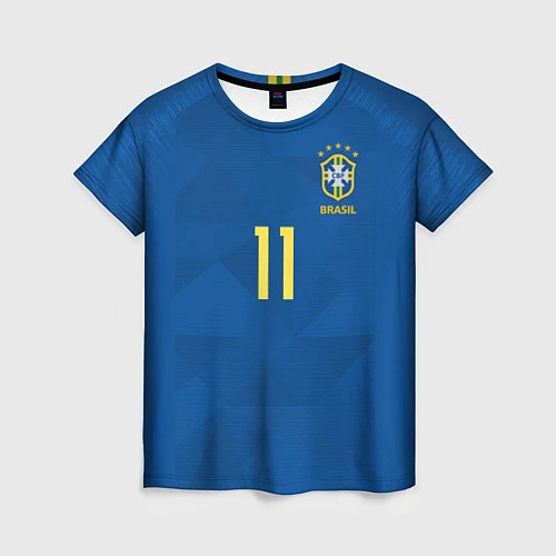 Женская футболка Coutinho Away WC 2018 / 3D-принт – фото 1