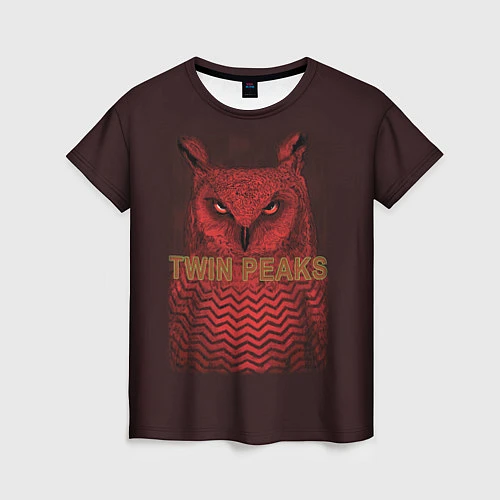 Женская футболка Twin Peaks: Red Owl / 3D-принт – фото 1