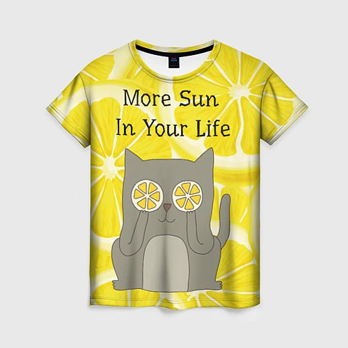 Женская футболка More Sun In Your Life / 3D-принт – фото 1
