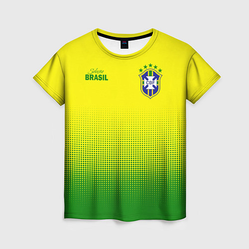 Женская футболка CBF Brasil / 3D-принт – фото 1