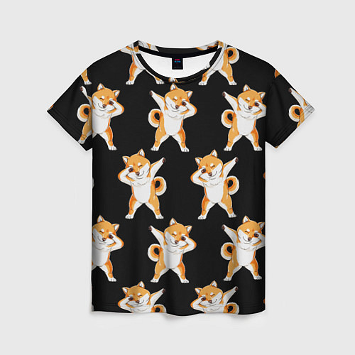 Женская футболка Foxes Dab / 3D-принт – фото 1