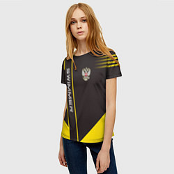 Футболка женская Swimmer: Russia, цвет: 3D-принт — фото 2