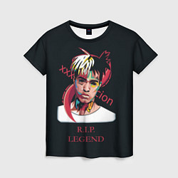 Футболка женская XXXTentacion: RIP Legend, цвет: 3D-принт