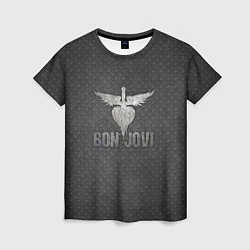 Женская футболка Bon Jovi: Metallic Style