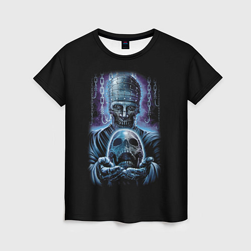 Женская футболка Зомби с черепом / 3D-принт – фото 1