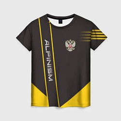 Женская футболка Alpinism: Yellow Russia