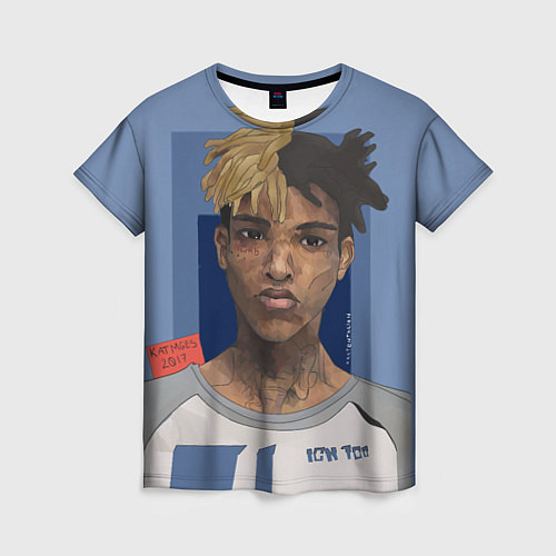 Женская футболка XXXTentacion Art / 3D-принт – фото 1