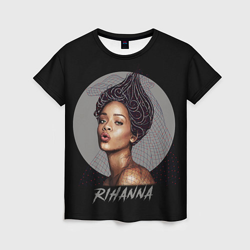 Женская футболка Rihanna / 3D-принт – фото 1