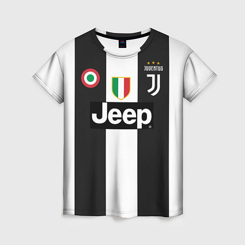 Женская футболка FC Juventus 18-19 / 3D-принт – фото 1