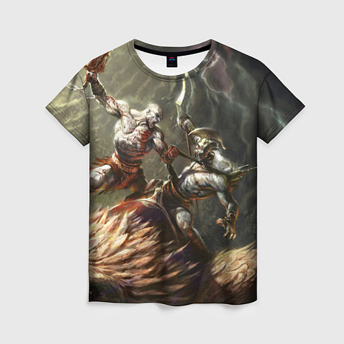 Женская футболка Кратос: Бог войны / 3D-принт – фото 1