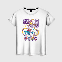 Женская футболка Sailor Meow
