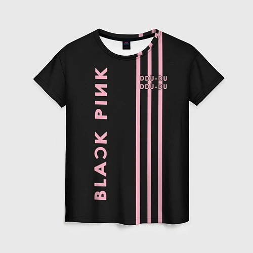 Женская футболка Black Pink / 3D-принт – фото 1