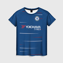 Футболка женская FC Chelsea Home 18-19, цвет: 3D-принт