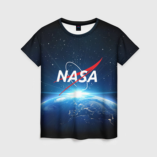 Женская футболка NASA: Sunrise Earth / 3D-принт – фото 1