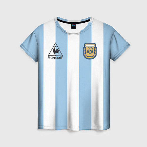 Женская футболка Марадона Аргентина ретро / 3D-принт – фото 1