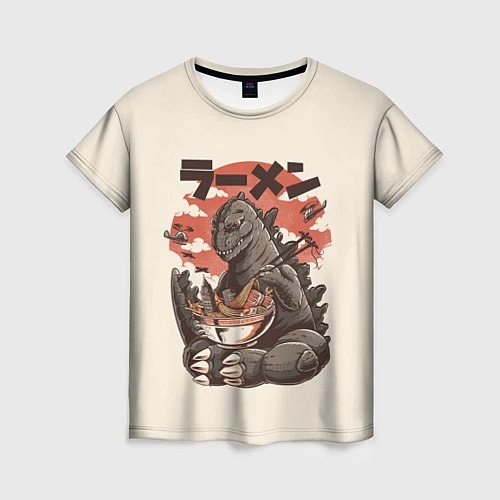 Женская футболка Godzilla Eat / 3D-принт – фото 1