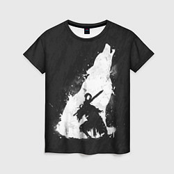 Женская футболка Dark Souls: Howling Wolf