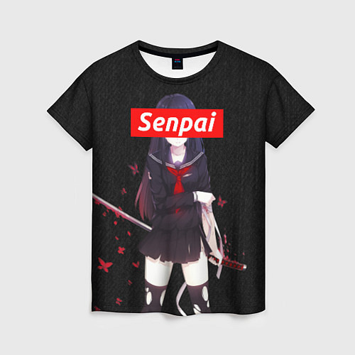 Женская футболка Senpai Assassin / 3D-принт – фото 1