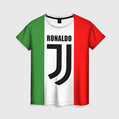 Женская футболка Ronaldo Juve Italy / 3D-принт – фото 1