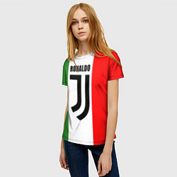 Футболка женская Ronaldo Juve Italy, цвет: 3D-принт — фото 2