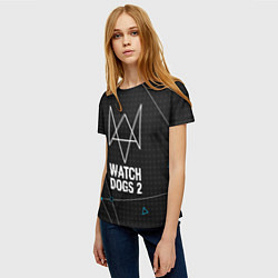 Футболка женская Watch Dogs 2: Tech Geometry, цвет: 3D-принт — фото 2
