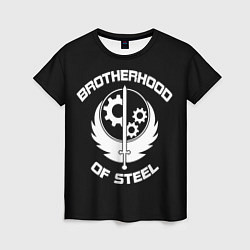 Футболка женская Brothood of Steel, цвет: 3D-принт