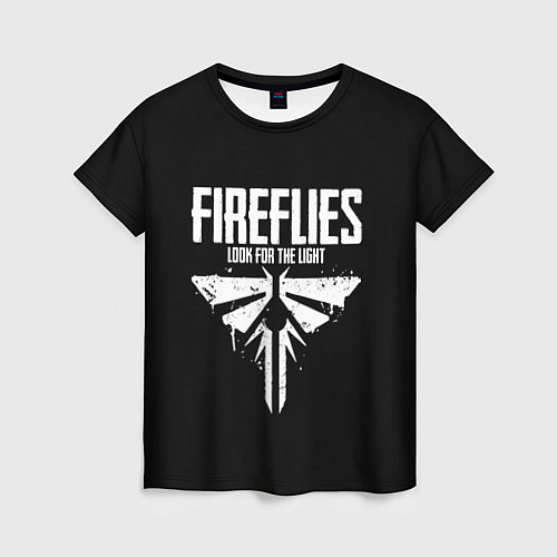Женская футболка Fireflies: White Logo / 3D-принт – фото 1