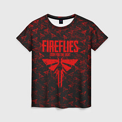 Футболка женская Fireflies: Red Logo, цвет: 3D-принт