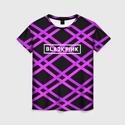 Футболка женская Black Pink: Neon Lines, цвет: 3D-принт